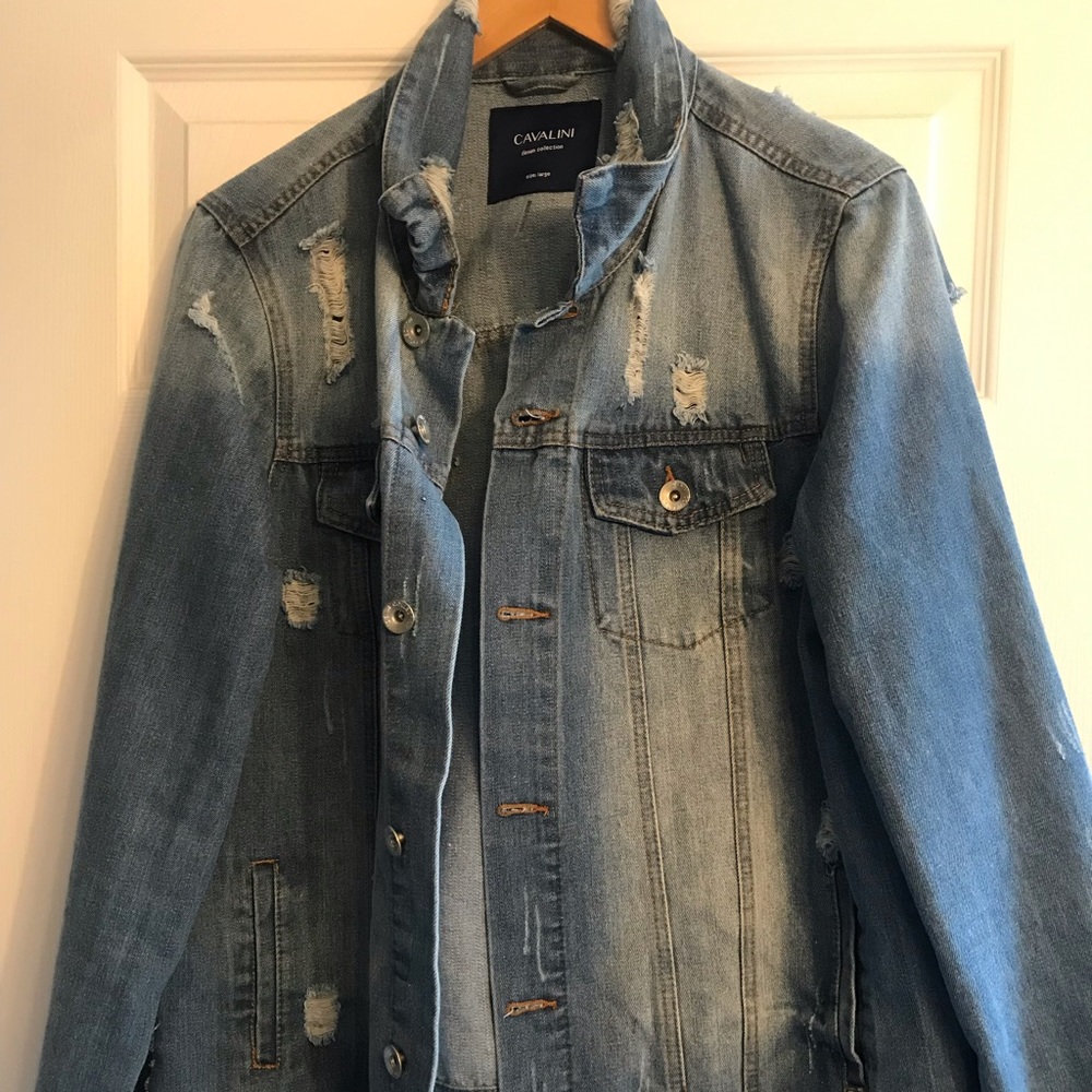 Cavilini Mens Denim Jacket
